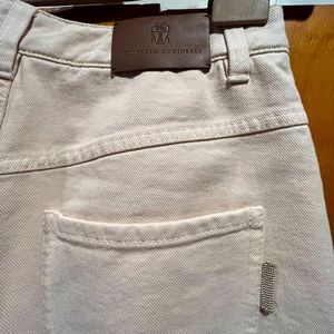 Brunello Cucinelli cotton Boyish tapered trousers size 0 US, IT 38